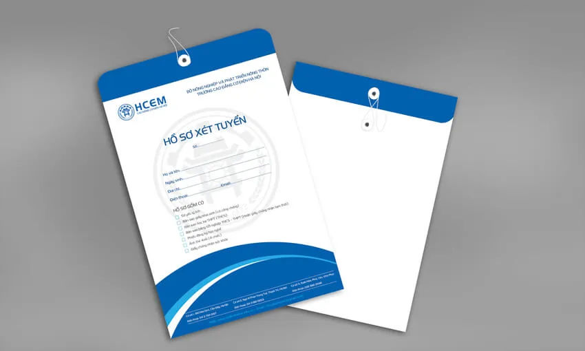 Mẫu phong bì đựng hồ sơ