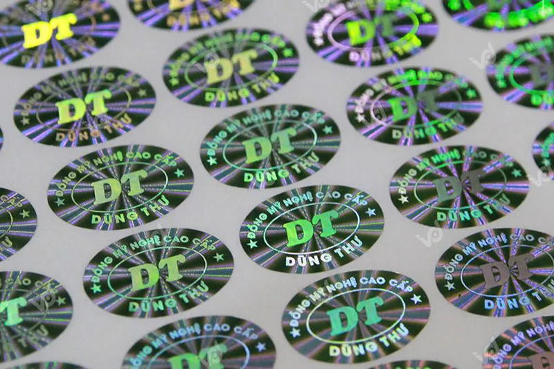Mẫu tem 7 màu hình elip cho công ty Dũng Thư Mẫu tem 7 màu hình elip cho công ty Dũng Thư