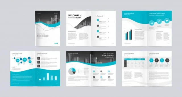 Mẫu thiết kế Annual report brochure phù hợp với các dạng báo cáo thường niên