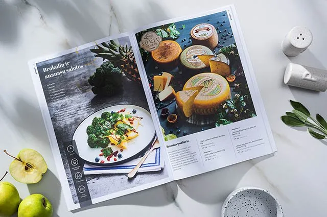 Mẫu thiết kế catalogue thực phẩm bắt mắt