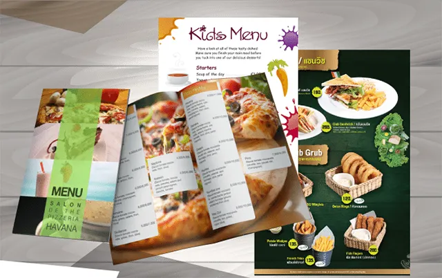 Mẫu thiết kế catalogue thực phẩm Kid Menu
