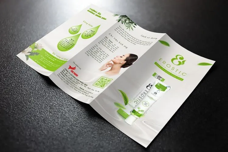 Mẫu tờ gấp giới thiệu sản phẩm chăm sóc da mặt Mẫu tờ gấp giới thiệu sản phẩm chăm sóc da mặt