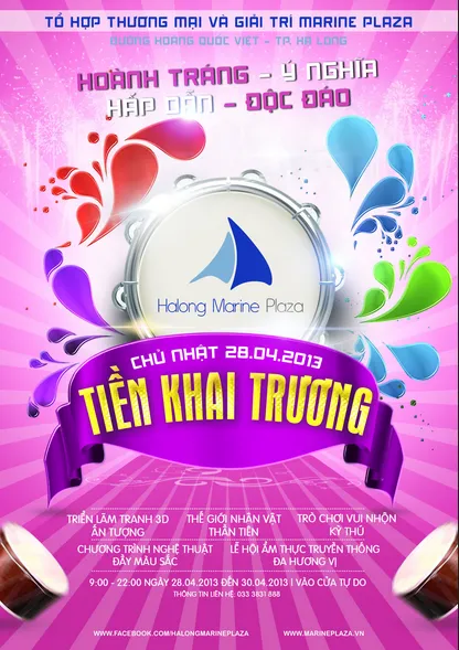 Tờ rơi khai trương trung tâm thương mại