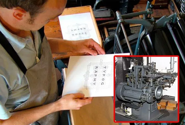Máy in typo cổ