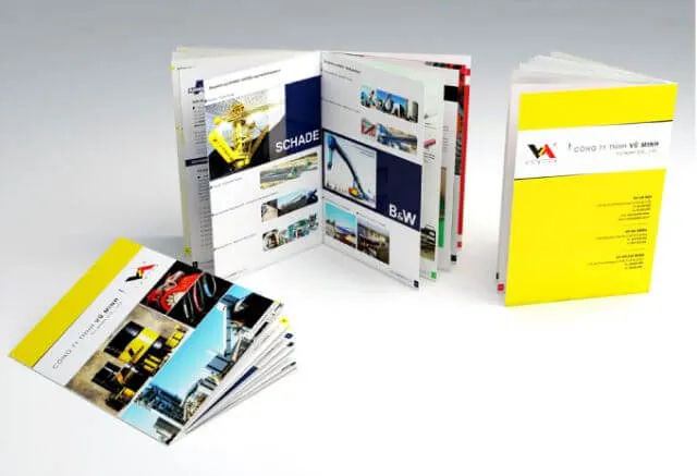 Profile công ty màu vàng