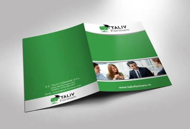 Profile công ty màu xanh lá cây