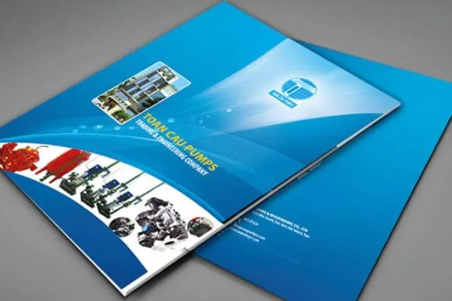 Profile công ty màu xanh lam