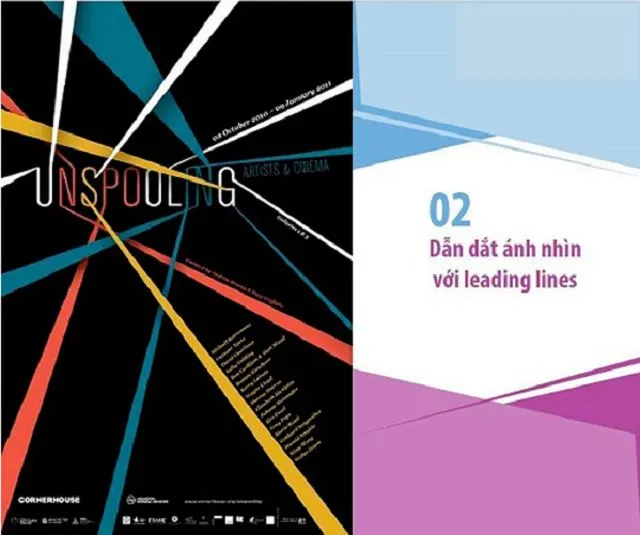 Sử dụng các đường line dể dẫn dắt người xem