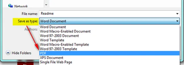 File tạo sách phải có định dạng PDF