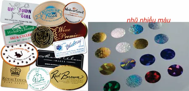 Tem nhãn nhũ dạng cuộn