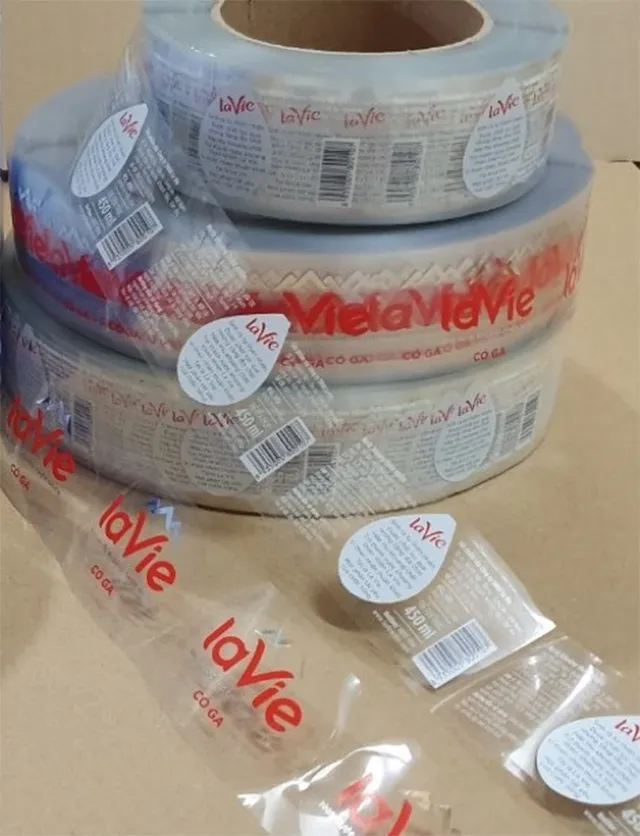 Tem nhãn cuộn trong suốt