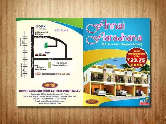 Mẫu tờ rơi kèm bản đồ