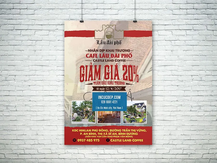 Tờ rơi khai trương quán cafe