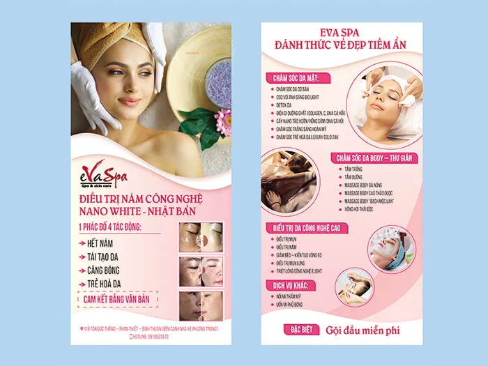 Tờ rơi khai trương làm đẹp