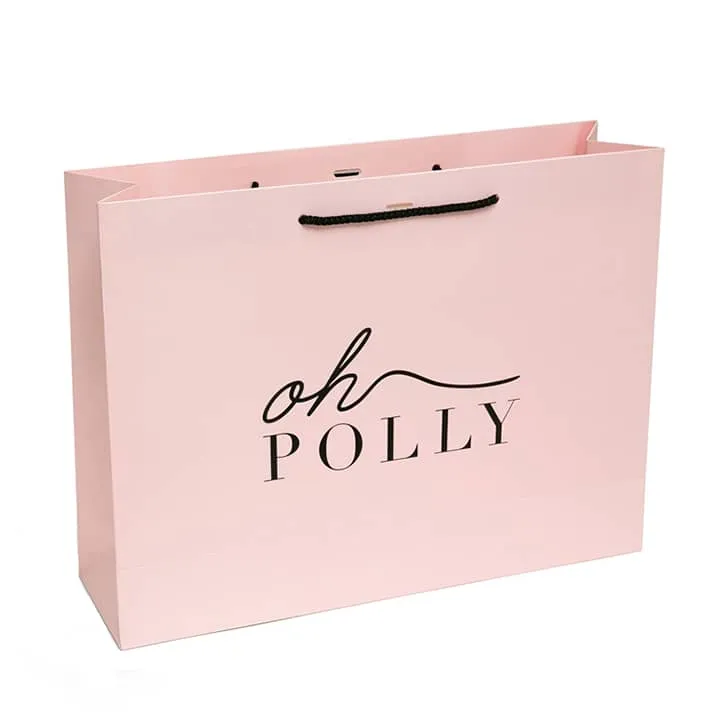 Mẫu túi giấy cho shop thời trang Polly