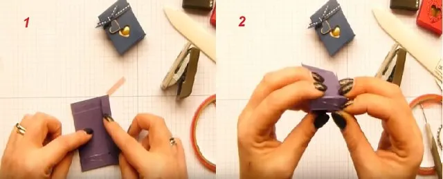 Bước 5: Dán băng dính hai mặt lên mặt hộp