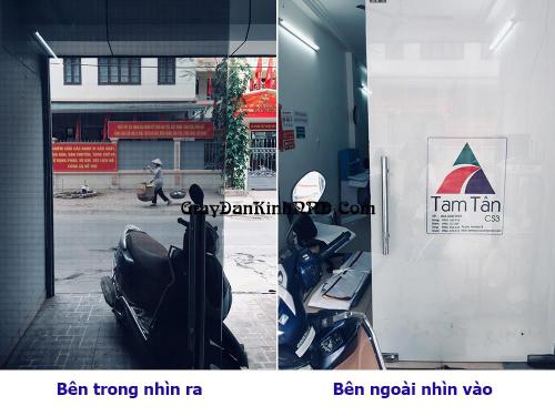 In decal lưới dán cửa kính nhìn một chiều