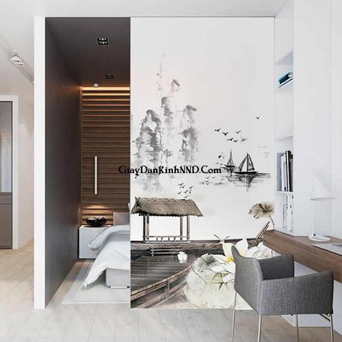in tranh dan kinh bang decal trang (2)