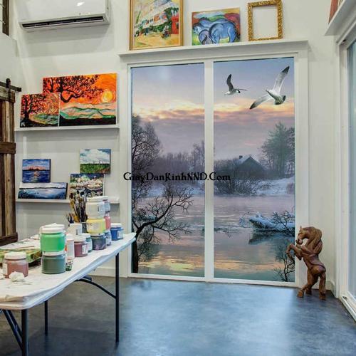 in tranh dan kinh bang decal trang (3)
